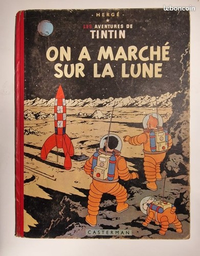 Tintin marché sur la - tintin, a