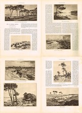 ARTICLE PRESSE 4 Pages de 1927 : Le LITTORAL BRETON EAUX FORTES de André DAUCHEZ