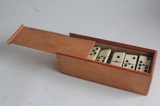 Ancien Jeu de dominos ébène et os (75062)