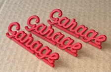 Lot De 3 Sigles Relief Plastique « Garage »Pour Depreux, Rossignol…