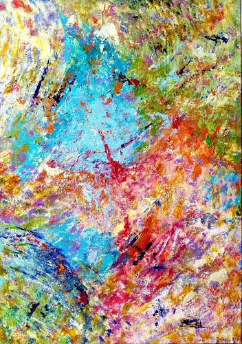 Peinture abstraite tableau - abstraite, art