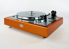 Platine Restaurée Thorens TD160 MKII Orange Et Bleu Glacé Métallique