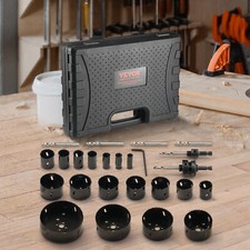 VEVOR Scie Cloche Coffret de Scie Trépan Bi-métal Lames 18PCS 19-114 mm 6 Mèches