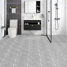 VEVOR 50PCs Dalles de Jardin Piscine 30x30x1,5 cm Dalle Clipsable Ajourée Grise