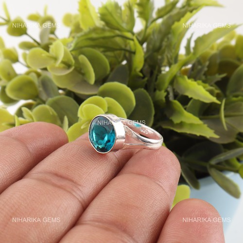 Bague solitaire apatite - bague,