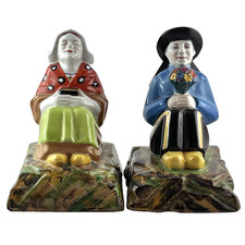 SERRE LIVRES Céramique GABRIEL FOURMAINTRAUX Faïence DESVRES, Art Déco 1930...