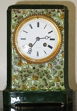 Pendule ceramique modèle Majorelle Keller & Guerin french clock