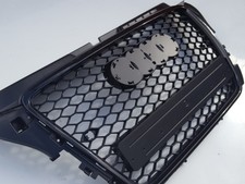 Noir Audi A3 8P3 8P 2008-2013 S3 RS3 Nid D'Abeille Maille Grille Avec Vernis