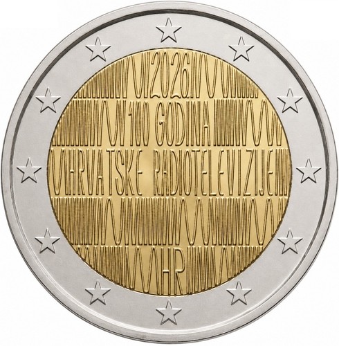 Croatie pièces 2 euros - 2,