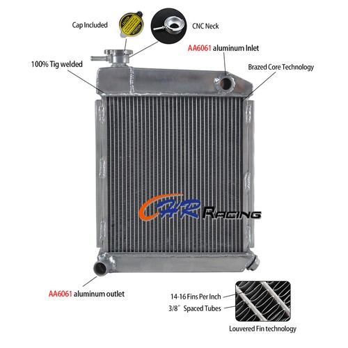 Rows aluminum radiator - 2,