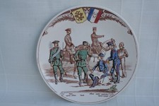 Ancienne assiette lentille Sarreguemines Franco Russe n°5