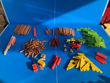 JeuJura Maison Forestière Suisse ancien Lot Jeu de construction En Bois 3,100 kg