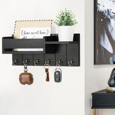 Porte-clés mural en bois