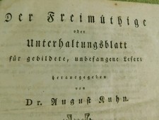 Livre De Freimüthige Ou