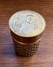 Rare boite de plumes anciennes « Hinks & Wells » - Laiton