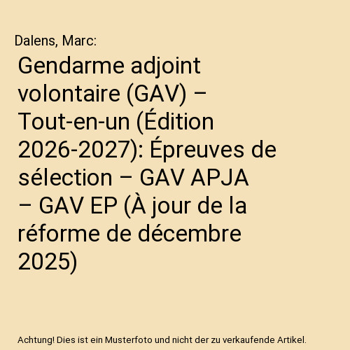 Gendarme adjoint volontaire