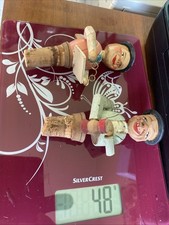 2 ANCIENS  BOUCHONS ARTICULÉS PERSONNAGES A SYSTÈME EN BOIS SCULPTÉ Voir Details