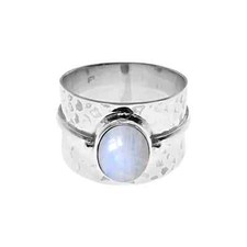 Effilé Ovale Lune Bague