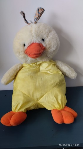 Doudou peluche canard toile - peluche,