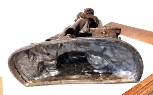 Statue régule patine - , bronze