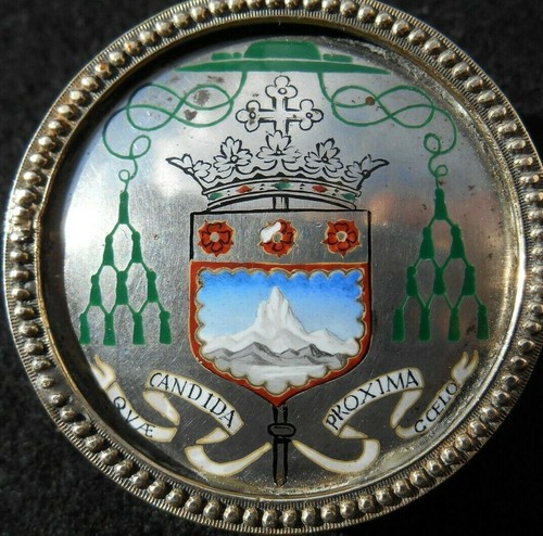 évêque plaque émaillée - ÉvÊque,