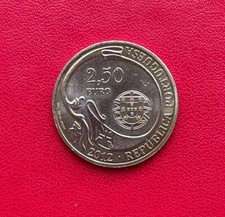 Belle monnaie de 2.50 euro 2012 du Portugal "75 Anniversario do nrp Sagrés". TTB