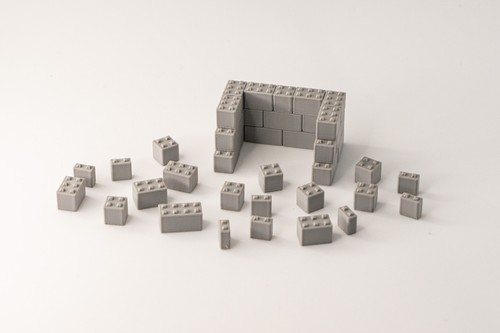 Lot blocs béton type lego - type,