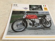 Carte moto Rumi 125 Gobetto collection Atlas motorbike Italie
