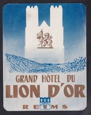 Ancienne étiquette bagage