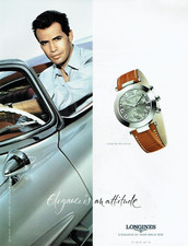 publicité Advertising 0823 2002    montre Longines  Dolce Vita