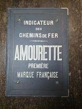 Amourette A. Hémard Indicateur Chemins de Fer Bachollet Rahuel 37×27 cm