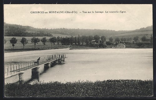 Cpa grosbois montagne vue - grosbois-en-montagne,,