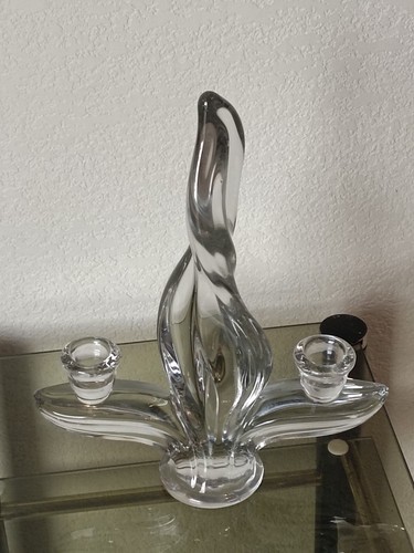 Bougeoir double cristal - double,