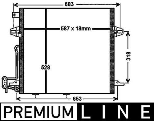 Mahle 756 000p - mahle, condenser