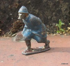 JF PLOMB CREUX  14-18 WW1 / SOLDAT FRANCAIS AVEC MASQUE A GAZ  NO QUIRALU LR HR