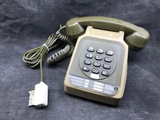 Ancien téléphone à touches SOCOTEL S 63 de couleur marron / 1983