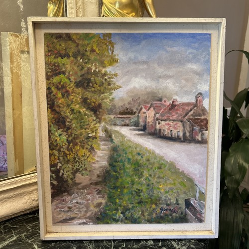 Tableau huile sur carton