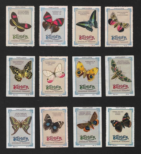 Poster stamps butterflies - poster,