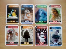 Lot de 8 Cartes STAR WARS LECLERC 2018