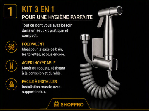 Douchette bidet main 3 - wc,