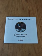 Certificat Omega Speedmaster Apollo 11 35th Anniversary 3569.31 Circa 2004