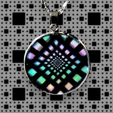 Pendentif lenticulaire animé