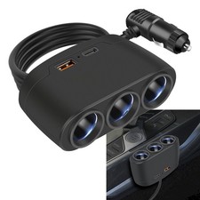 Multi Prise Voiture Splitter Adaptateur Chargeur USB 3 Voies USB Capacité de Ch