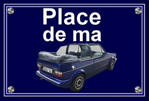 Plaque place de - de, ma