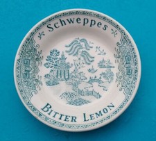 Vide-poches / Cendrier / coupelle SCHWEPPES BITTER LEMON en faience 1960's