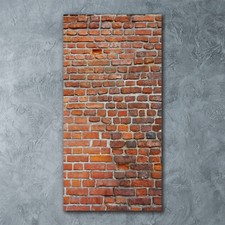 Tulup Tableau Sur Verre Trempé Image 60x120 - Mur de briques