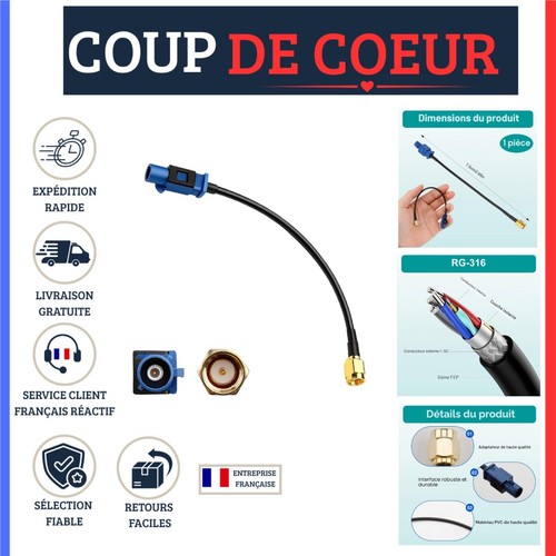 Câble adaptateur antenne gps - câble,