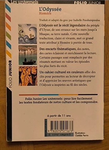 Odyssée homère folio - l'odyssée,,