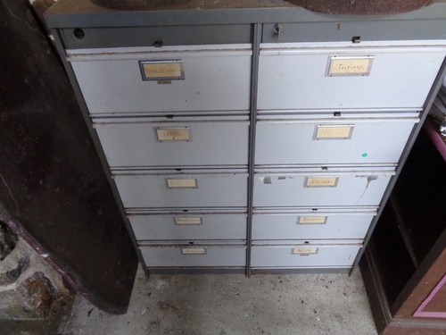 Ancien meuble double casier - ancien, double-casier
