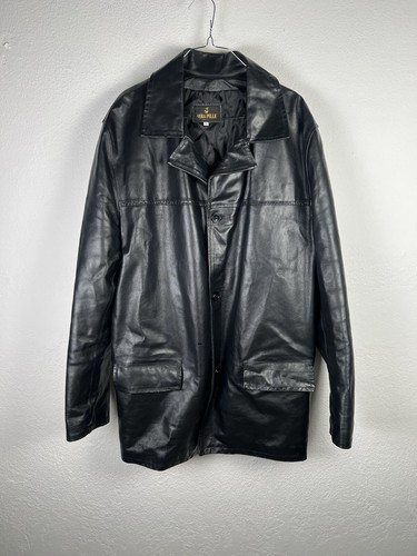 Veste manteau cuir - manteau,
